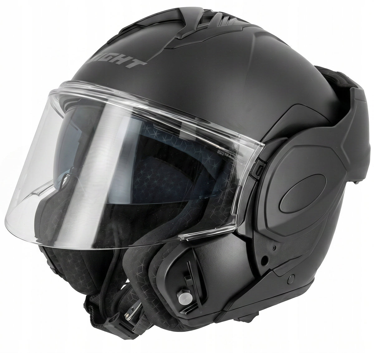 Rotary jaw helmet EIGHT FlipTech blend under intercom Black Mat r. L