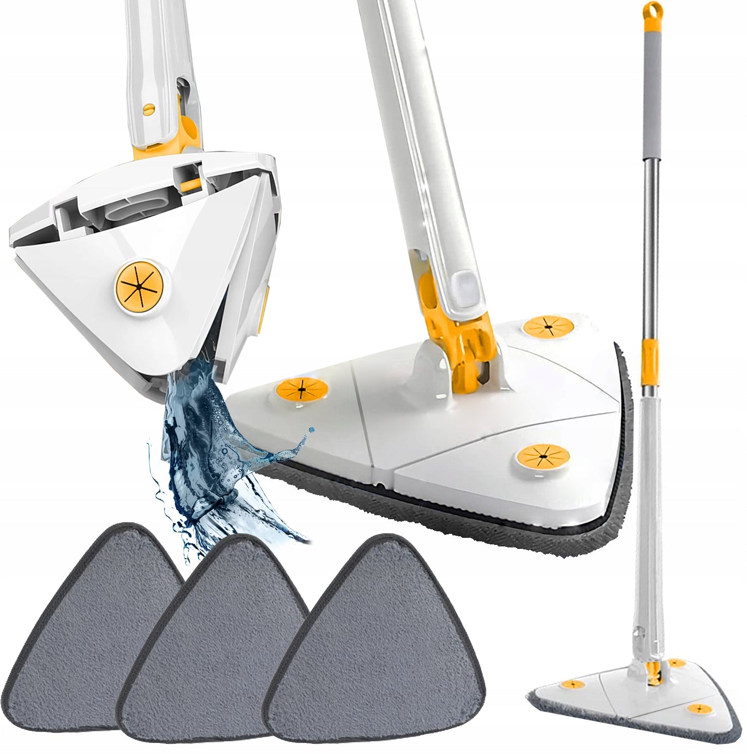 Rotary mop Shopek Triangular mop + 3 inserts 26,5 cm