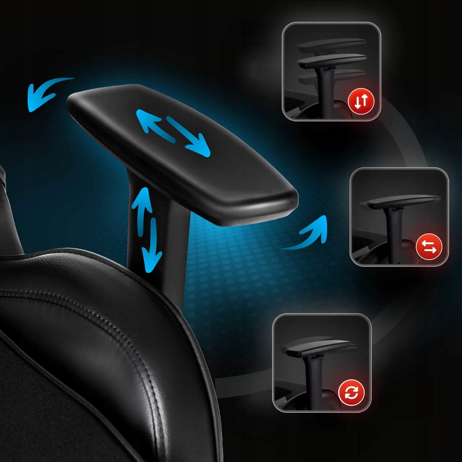 Rotating Chair Black Yellow For Player Ergonomic NEXON Brand Mebel Elite