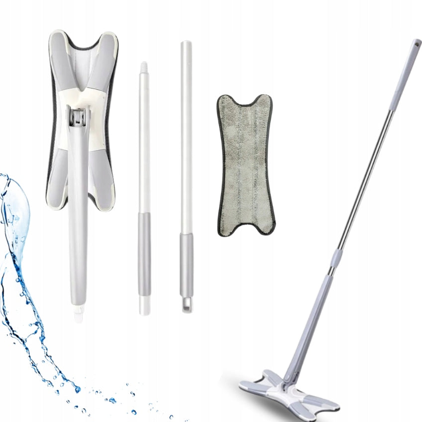 Rotating Flat Floor Washing Mop with Squeezer Modern Comfortable Manufacturer code Obrotowy Płaski Mop do Mycia Podłogi