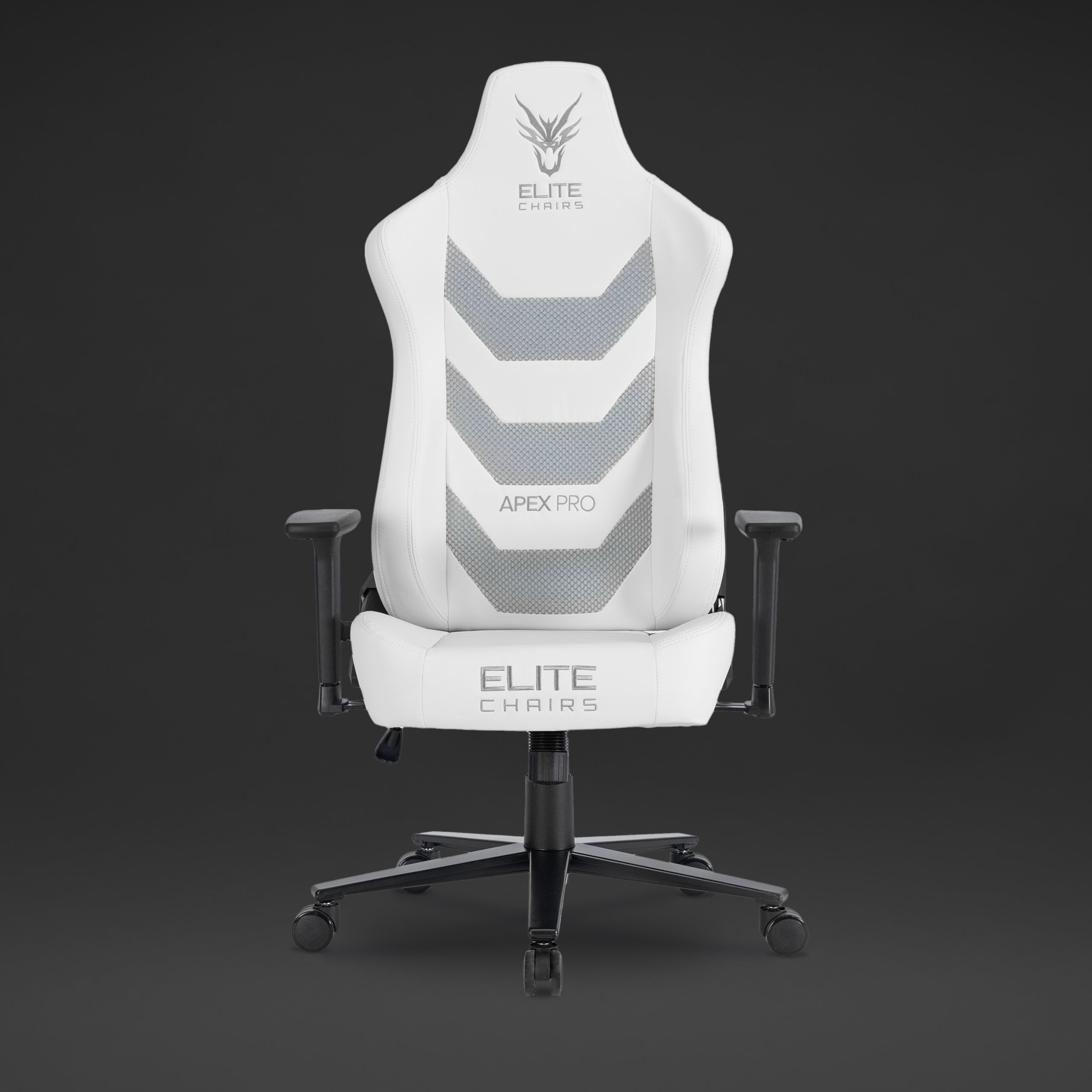 Rotating Gaming Chair White Ergonomic Office Chair DRAGON APEX Medical device no
