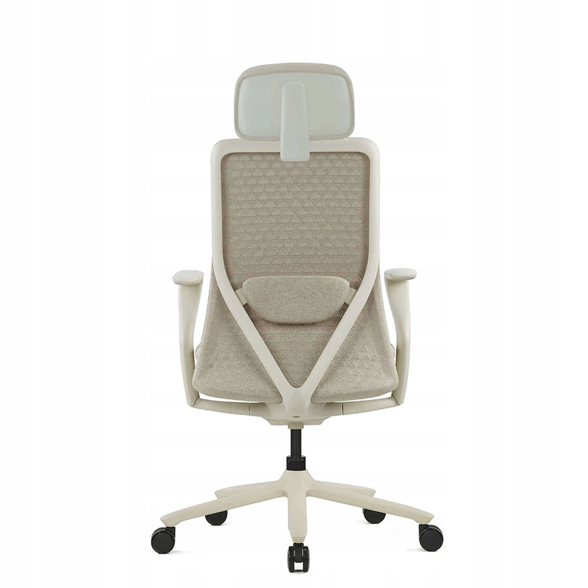 Rotating office chair Polka beige fabric 3D house EAN (GTIN) 5906970570671