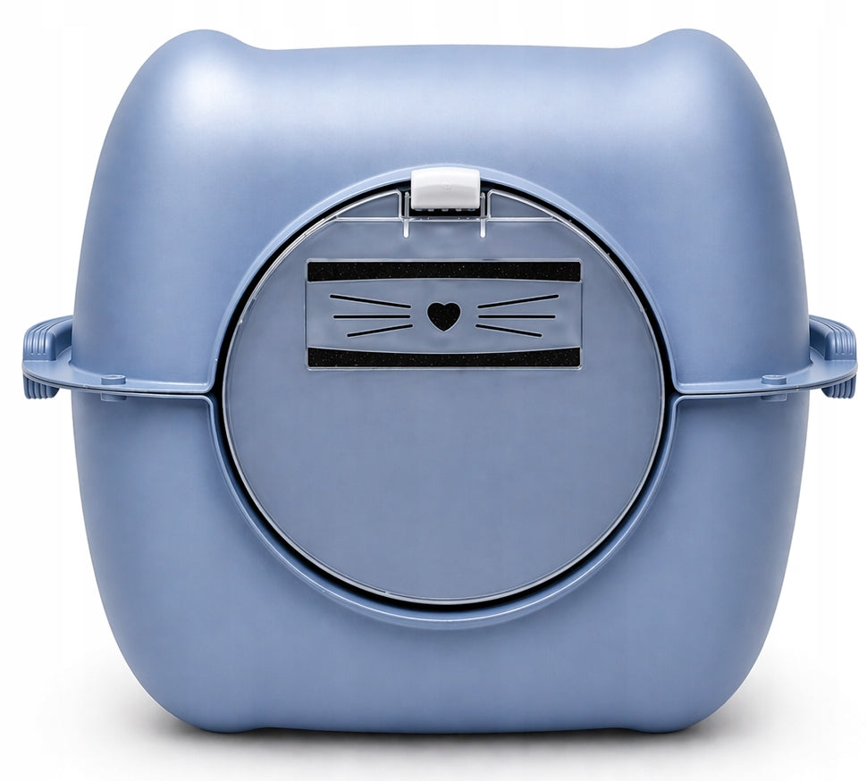 Rotho Bella Blue Large Closed XXL Cat Litter Cuvette Benek Manufacturer code Europlanet_Bella_Niebieska_Komplet