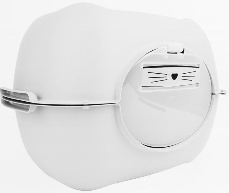 Rotho Bella White Large Indoor Closed XXL Cuvette for Cat Litter Benek Kind closed litter box