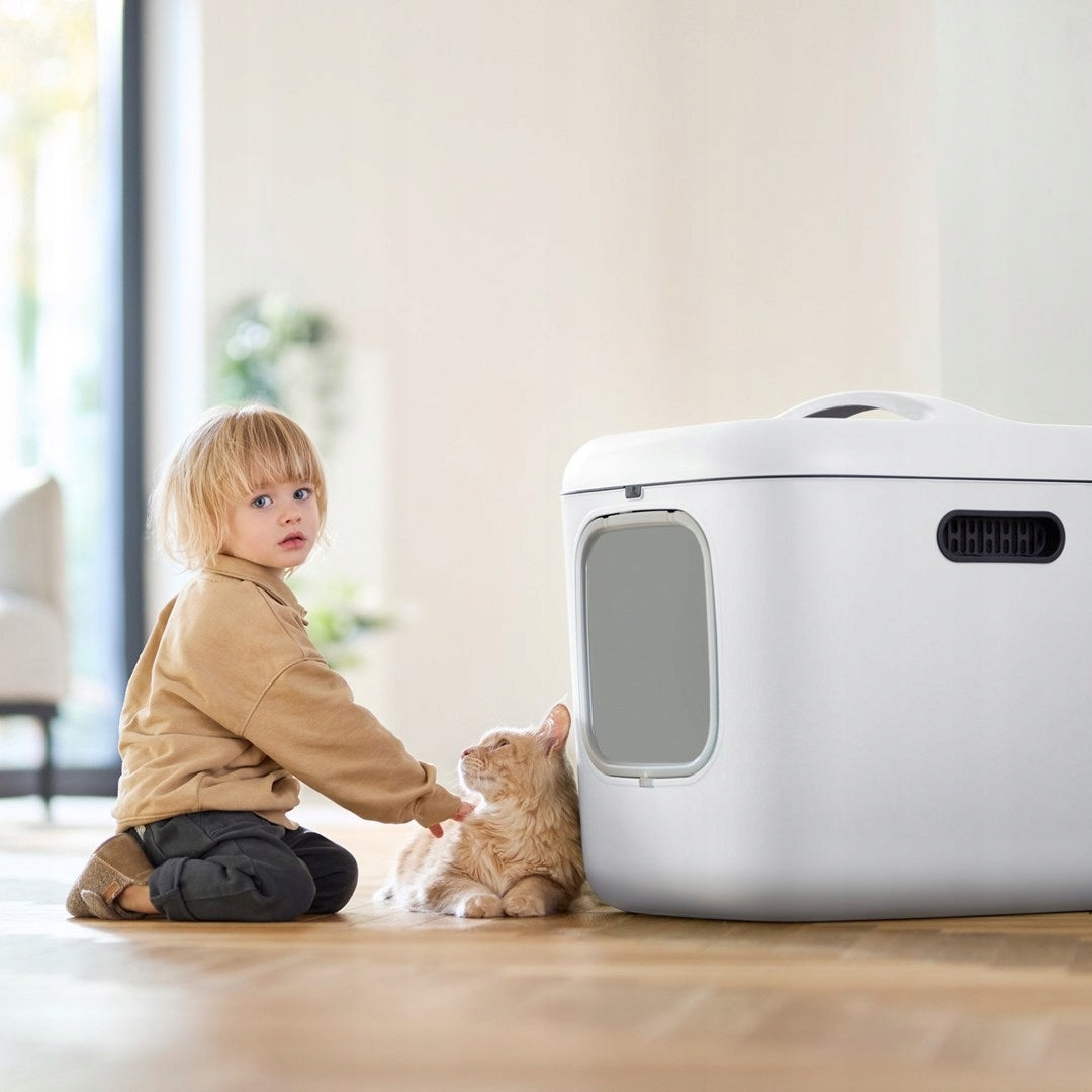 Rotho closed litter box WHITE XL 61,4 cm x 49,9 cm x 57,6 cm white Length 61.4 cm
