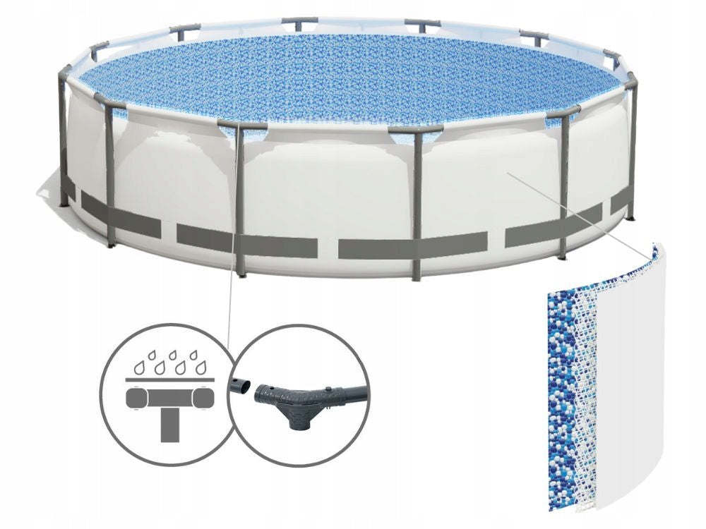 Round Garden Pool 457x107 with pump Bestway 56488 MODEL 2026 Series Steel Pro MAX