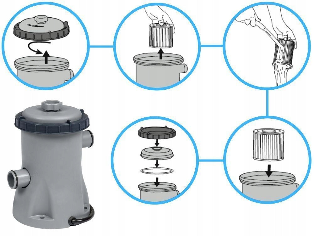 Round Garden Pool with Pump 366x76 Bestway 56681 16in1 NEW 2026 Series 56681