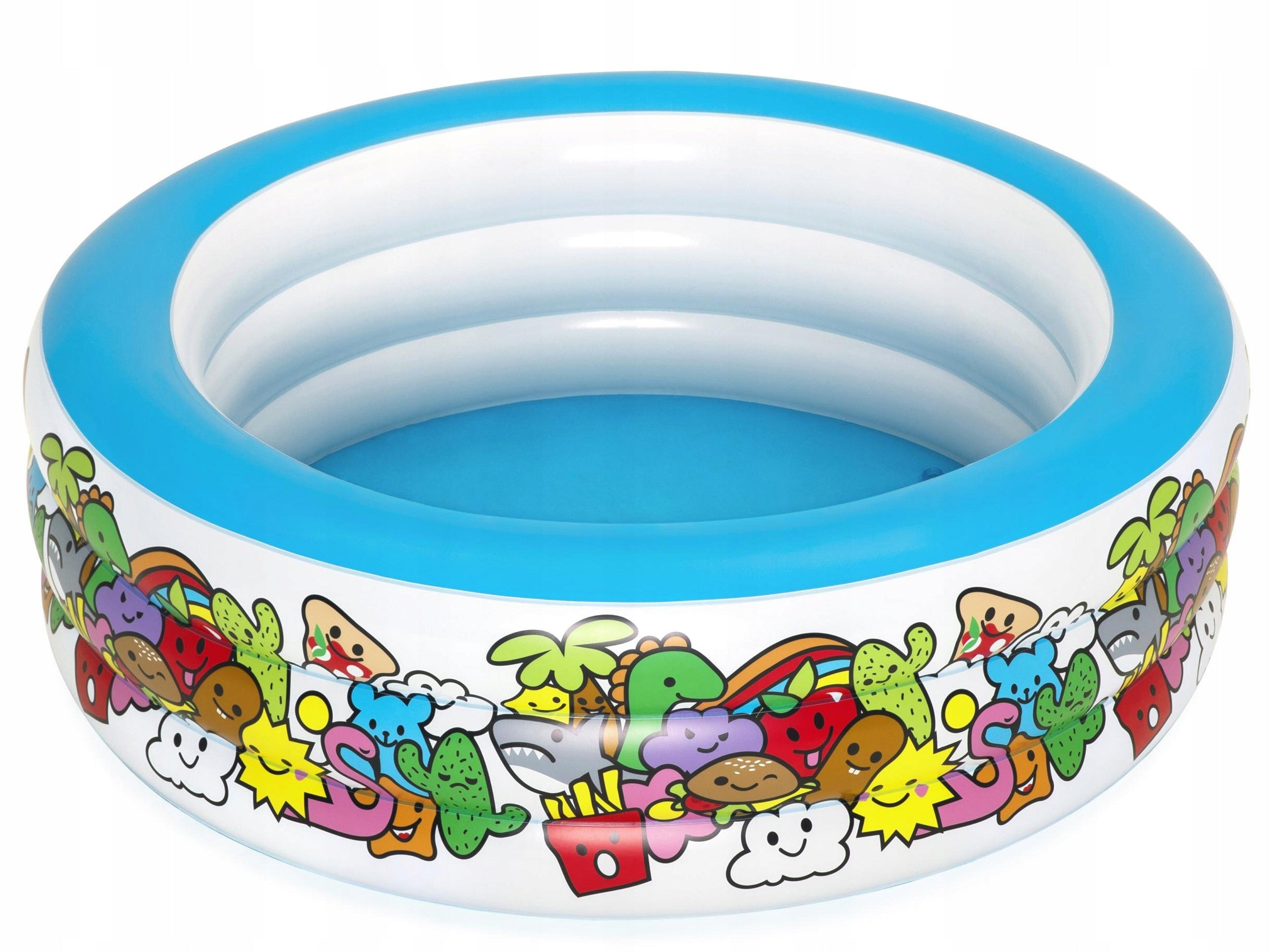 Round InFLATABLE PADDLING POOL Baby bathtub dry pool 152/51 cm Series brak