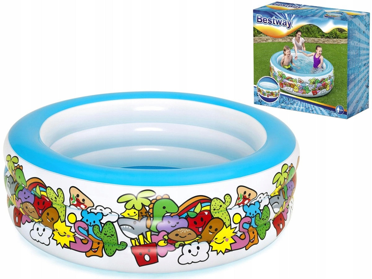 Round InFLATABLE PADDLING POOL Baby bathtub dry pool 152/51 cm