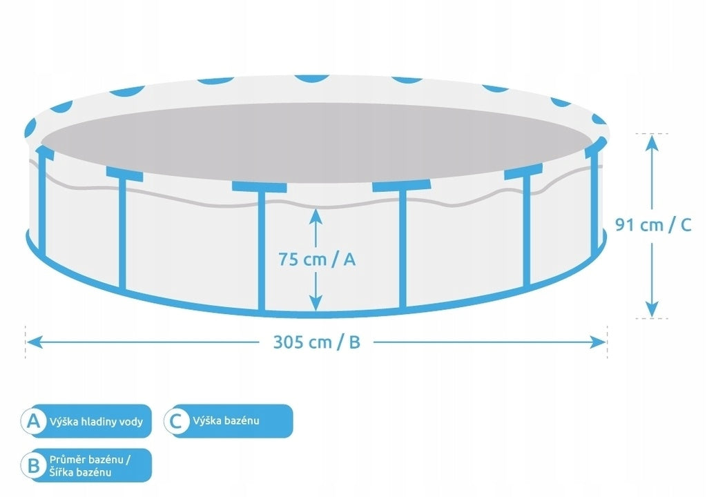 Round frame pool Marimex 305 x 305 cm Brand Marimex