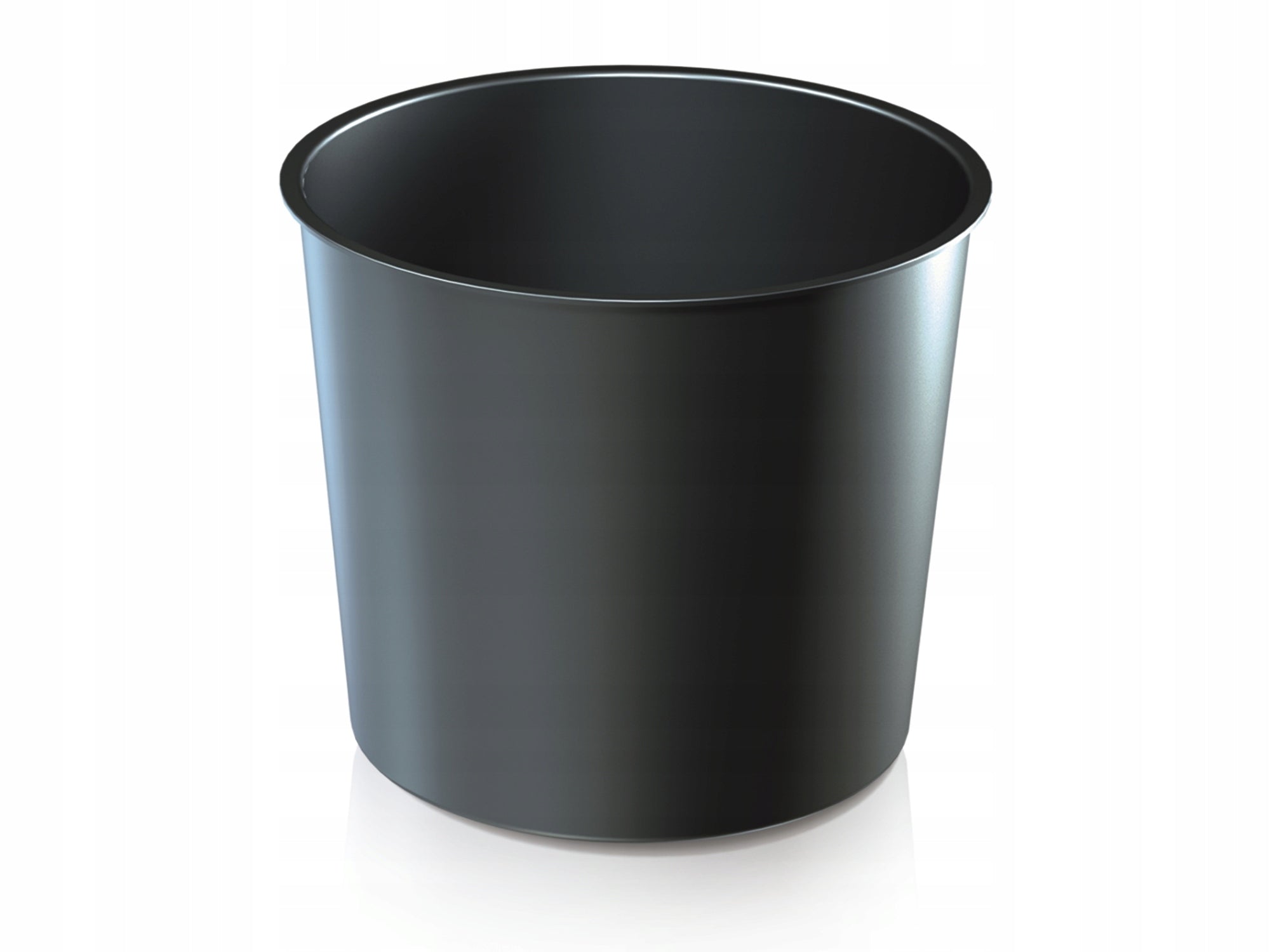 Round rattan pot 25cm with insert Planter + spacer cartridge Material synthetic material