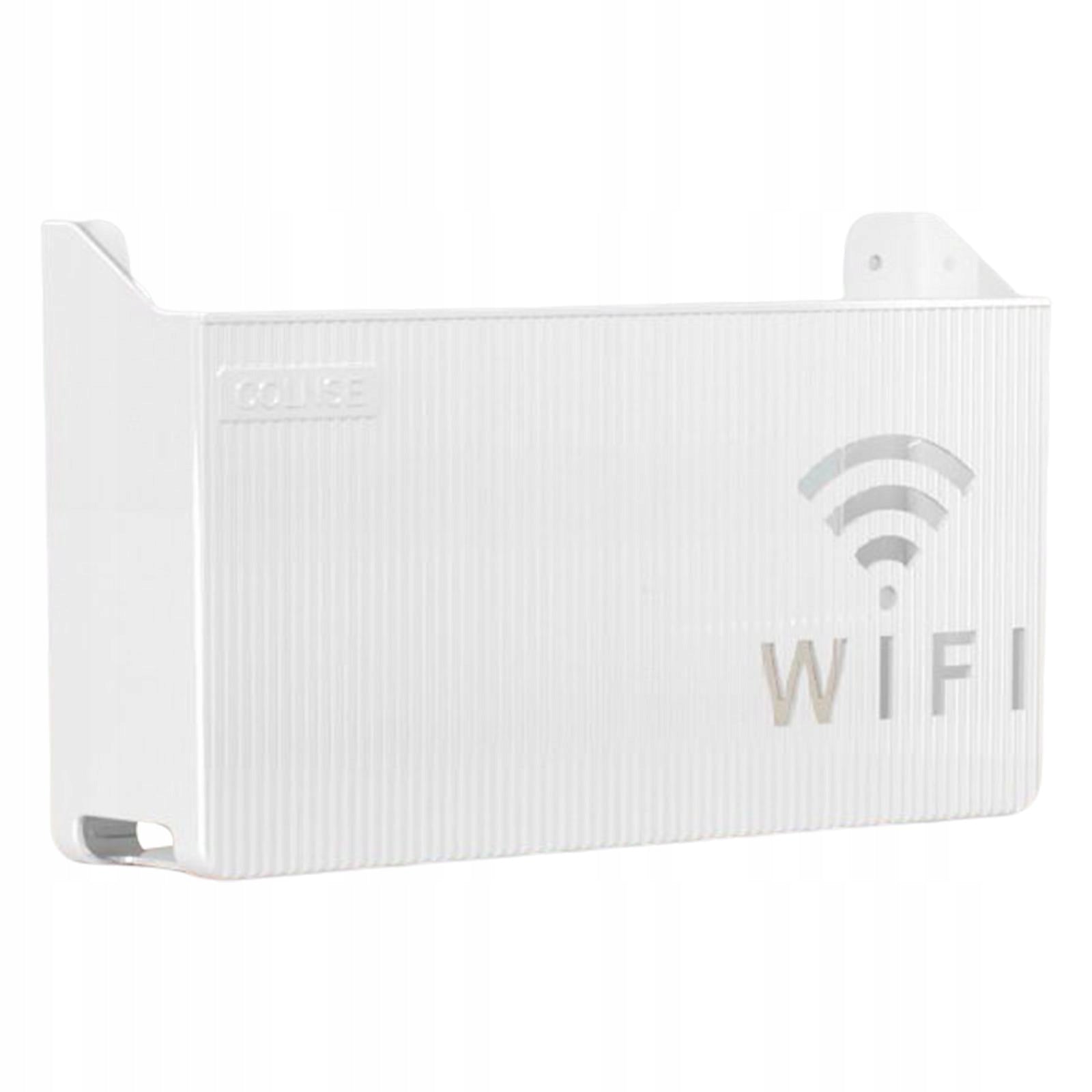 Router Shelf Wall Hanging Easy to Install ABS Plastic Bracket New White Packaging status original