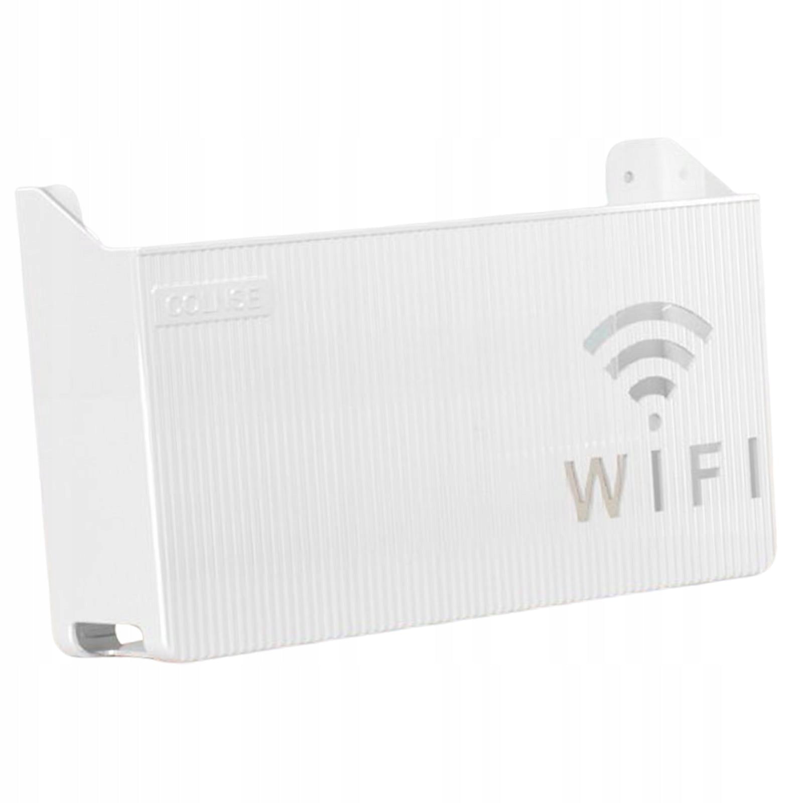 Router Shelf Wall Hanging Easy to Install ABS Plastic Bracket New White