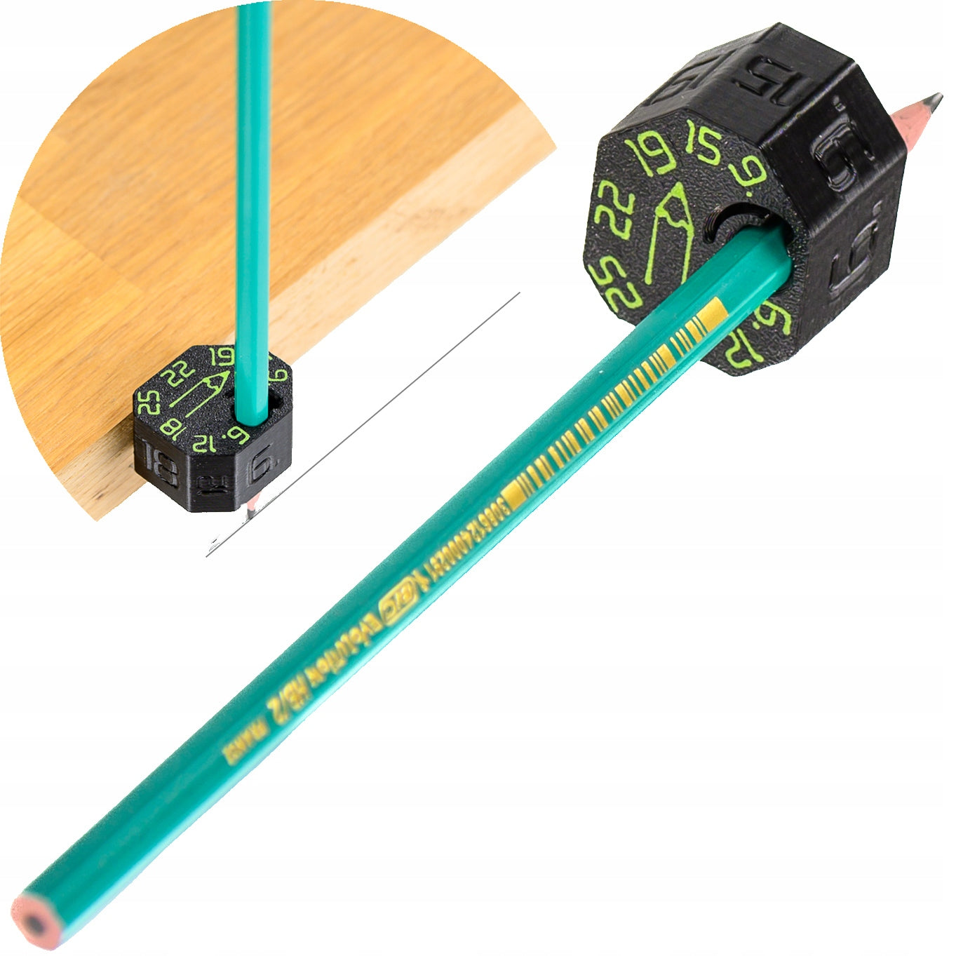 Routing gauge Scribe Offset 6 9 12 15 18 19 22 25 + BIC pencil