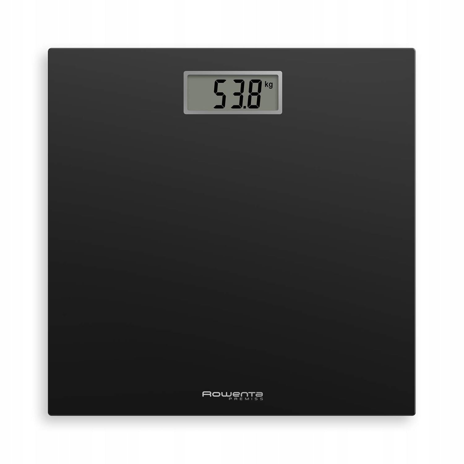 Rowenta BS1400 Bathroom Scale Electronic Black Glass 150 kg