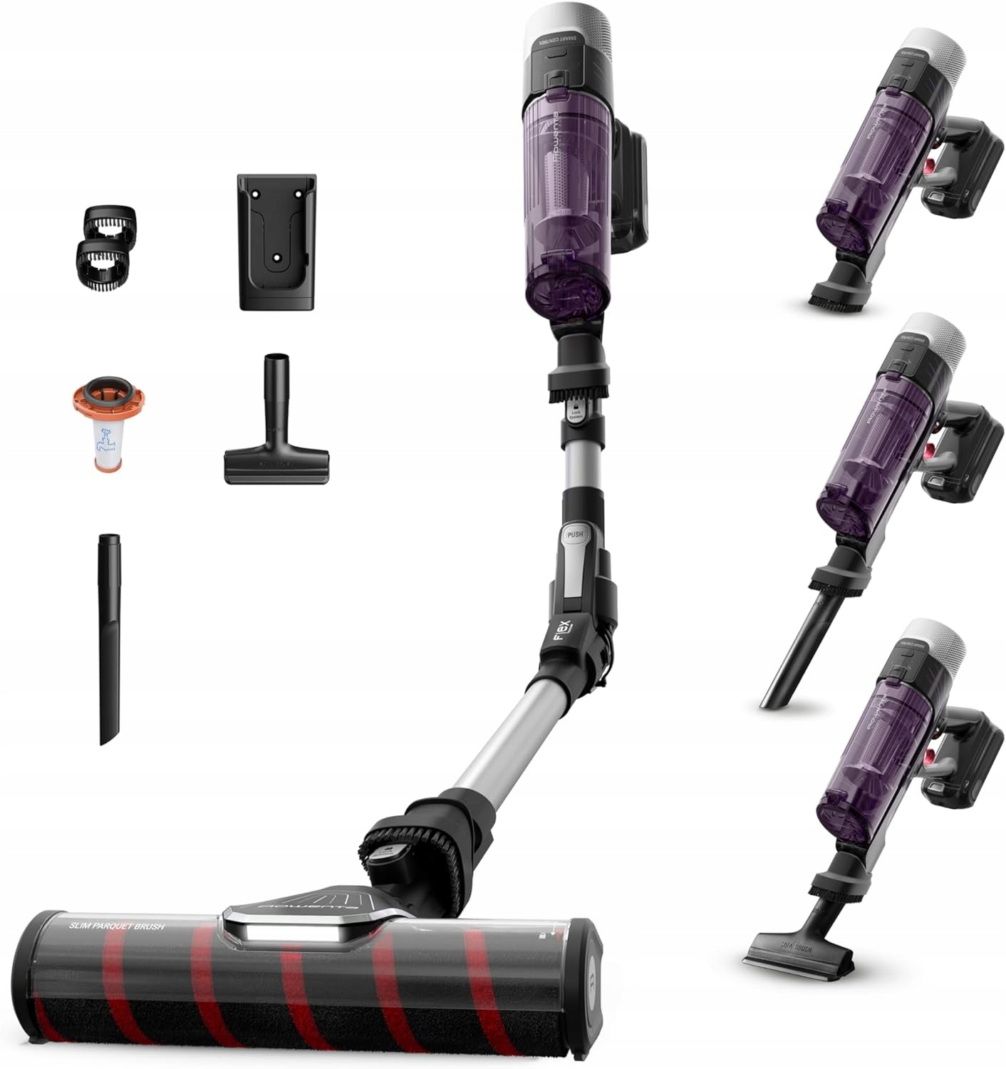 Rowenta X-Force Flex 9.60 Allergy Parquet Cordless Vacuum Cleaner HEPA 100W