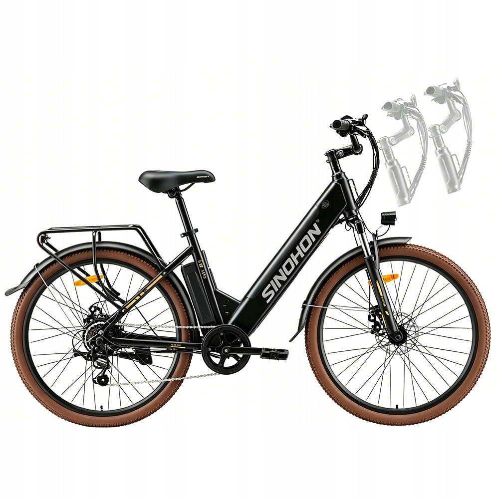 Rower Elektryczny SINOHON EM300 250W 36V 15.6Ah 25km/h Shimano 7 Speed Packaging status original