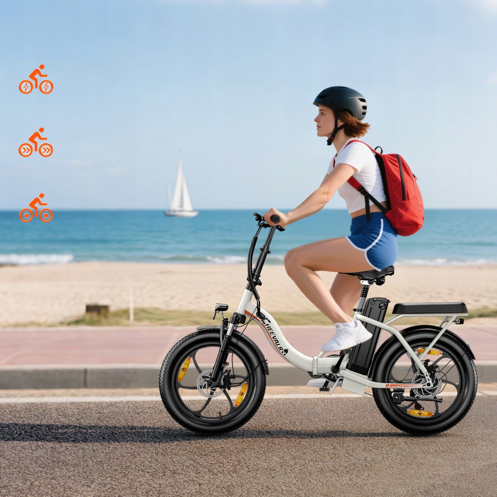 Rower elektryczny Damski/Męski Cheevalry 250W 768WH 100KM 20"E-bike Shimano Marka Cheevalry