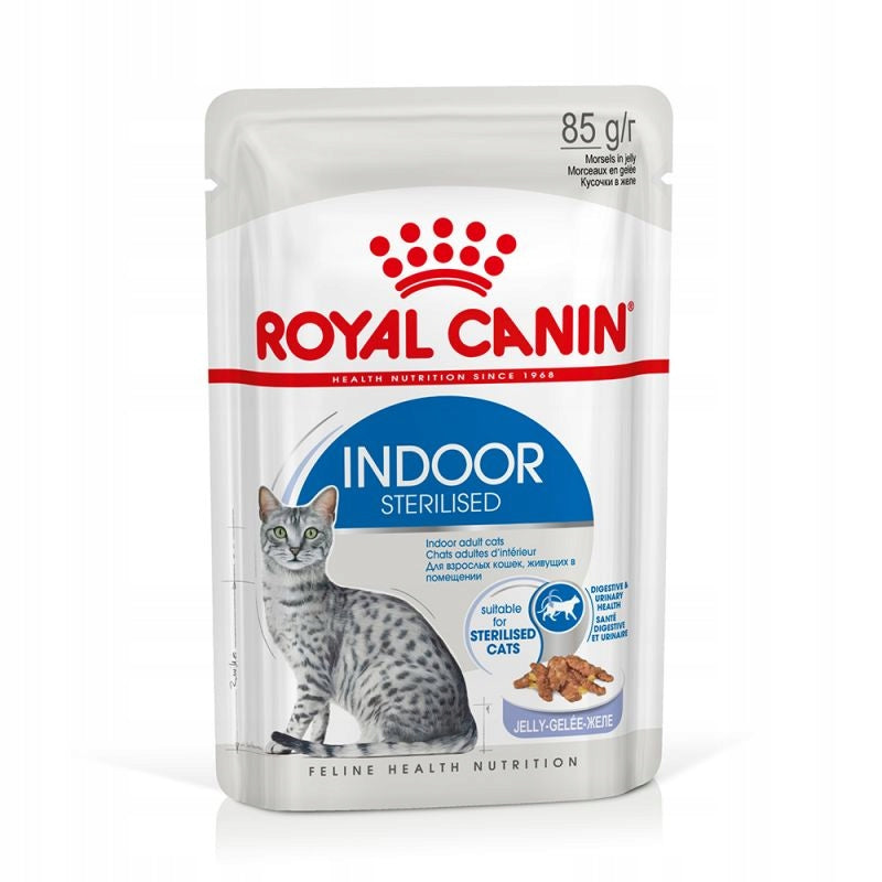 Royal Canin INDOOR Sterilised cat sachet set in jelly 12x85g