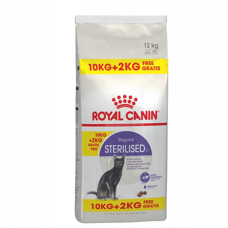 Royal Canin STERILISED 10kg+2kg for sterilized cats, 12KG IN TOTAL!