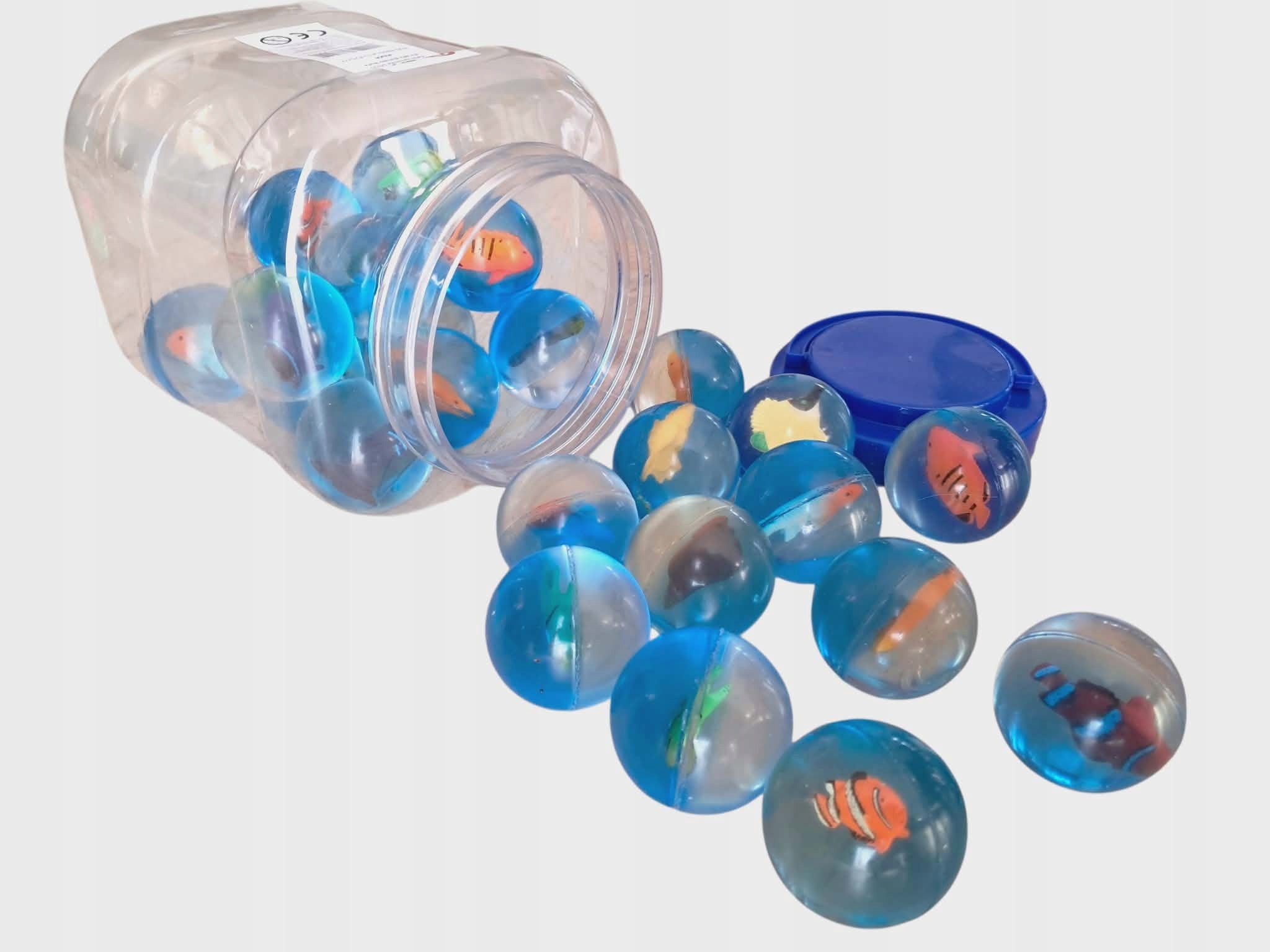 Rubber Balls 40mm Strong Sea Rubber Ball - 25 Pcs in Jar Packaging status original