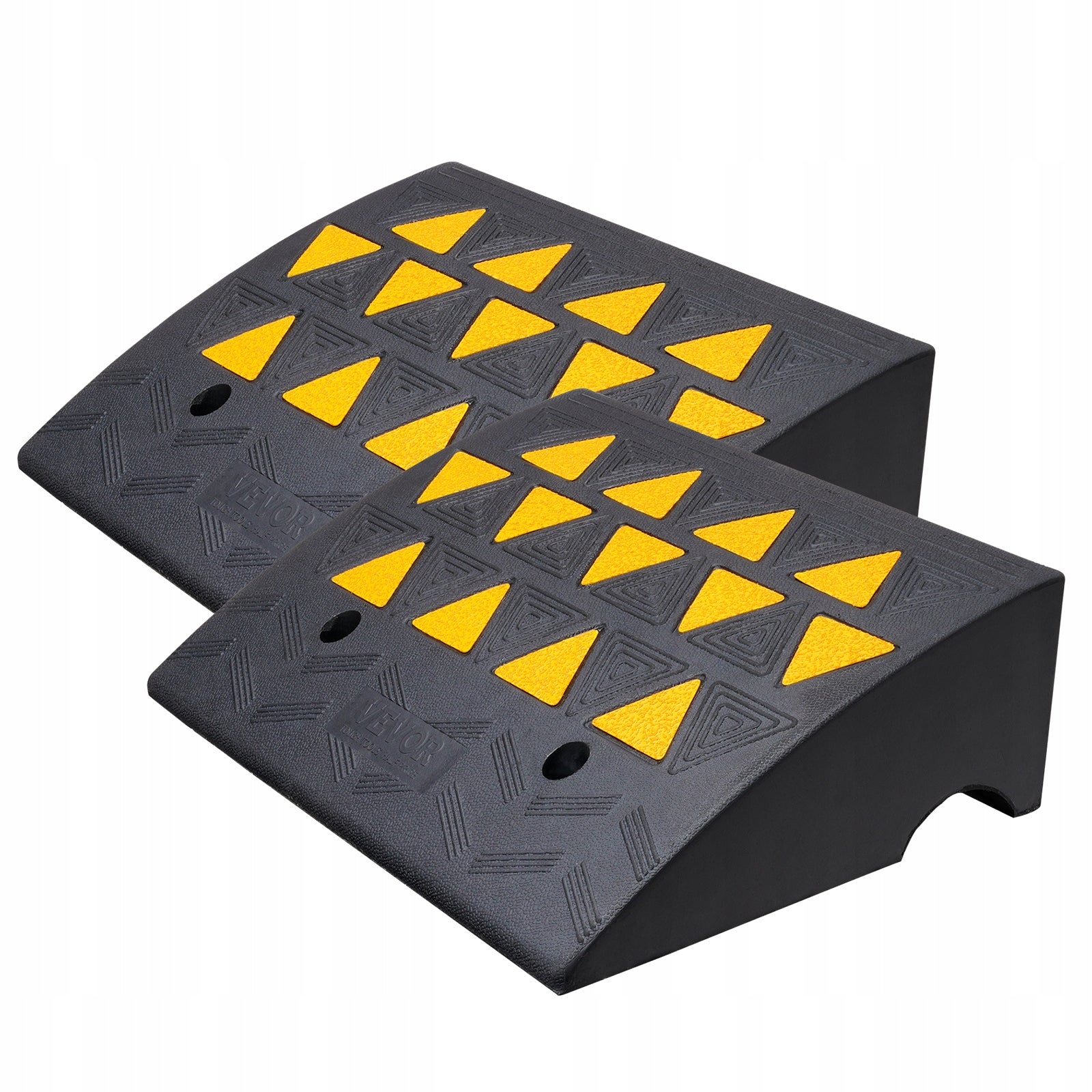 Rubber Curb Ramp 2 Pack 6" 15T Capacity for Cars Wheelchairs Bikes Manufacturer code SJDLYPDGB2197XHMWV0