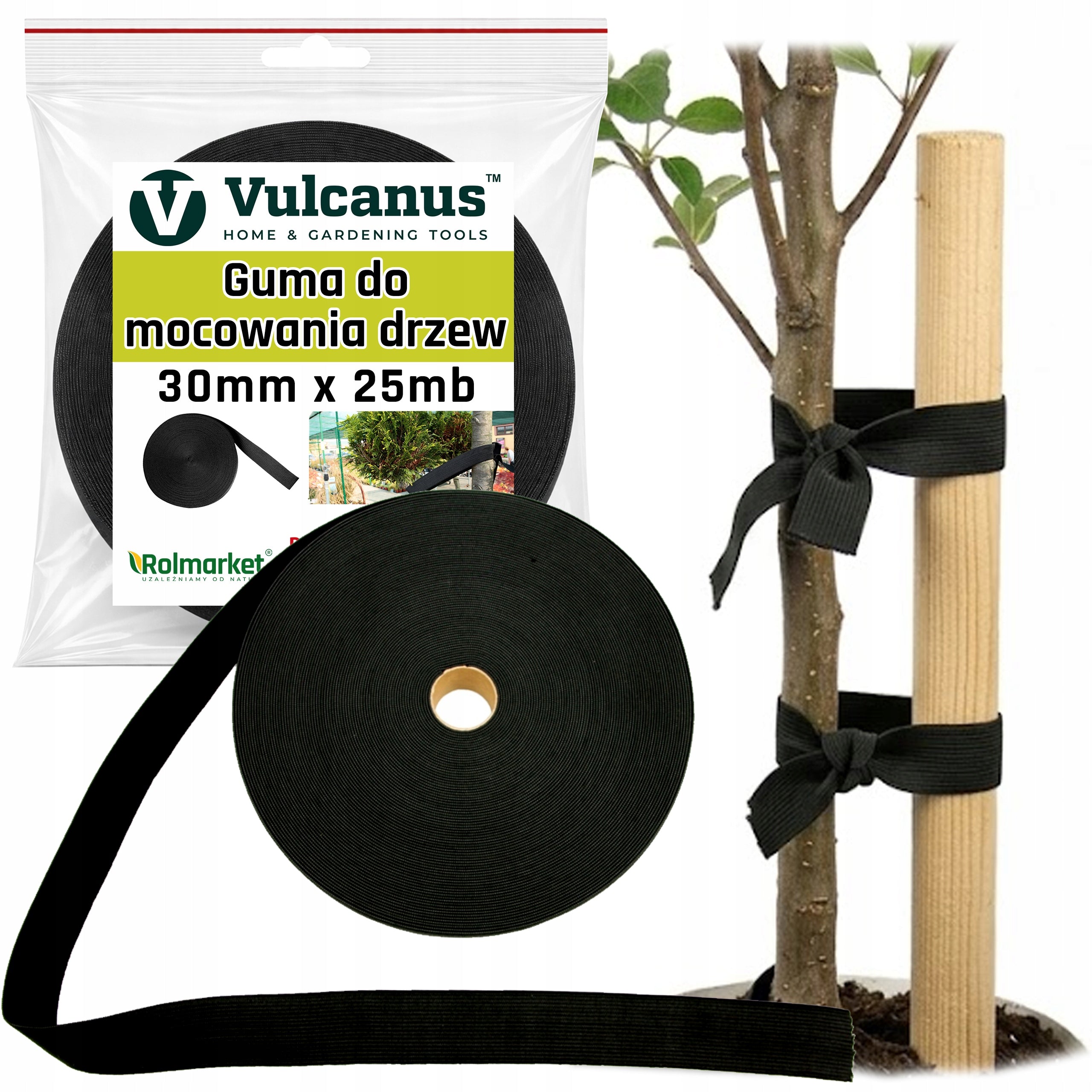 Rubber Garden Tape 3cm x 25m For Binding Tree Tiling Shoots Thick