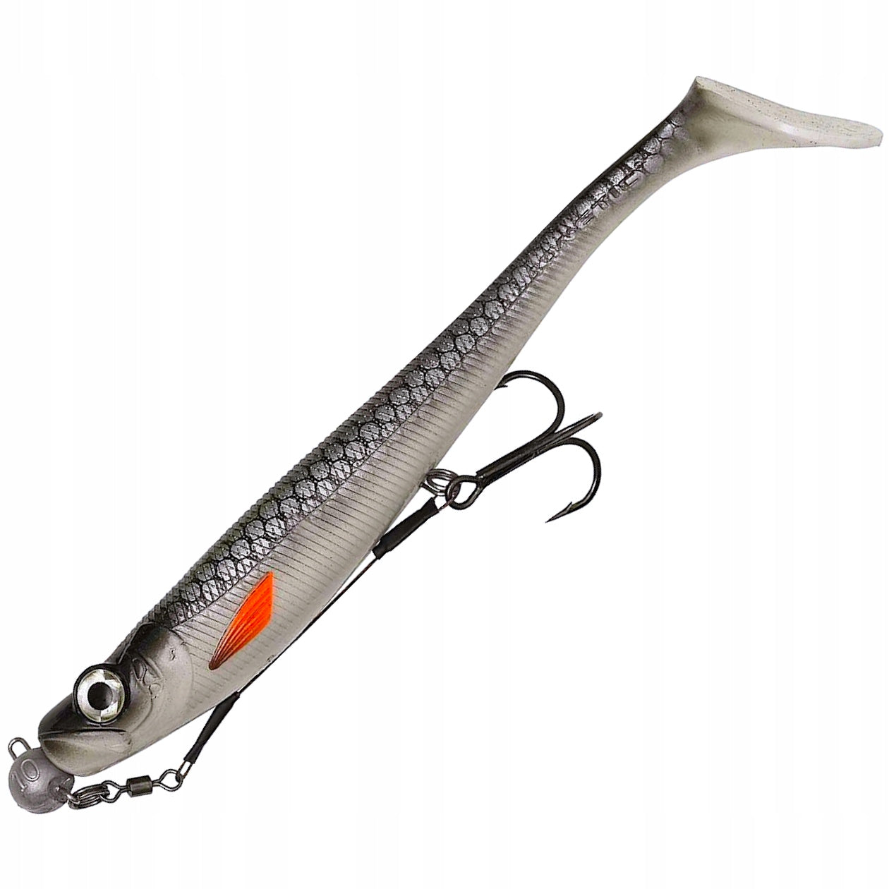 Rubber Pike Bait Playmate Shiner 20cm 62g Armed with Armour