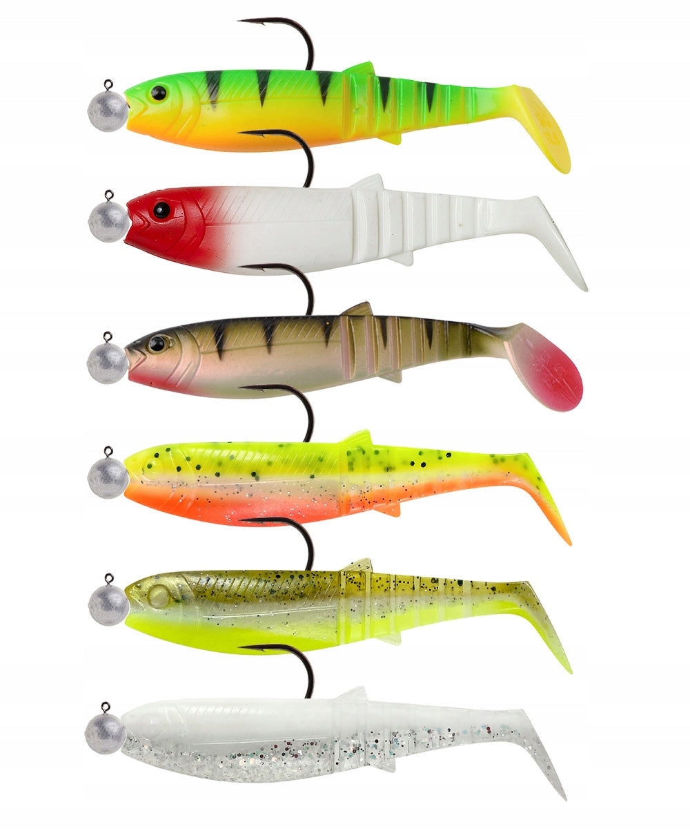 Rubber Savage Gear SET Cannibal 12,5cm 6pcs reinforced jig 6/0 5g