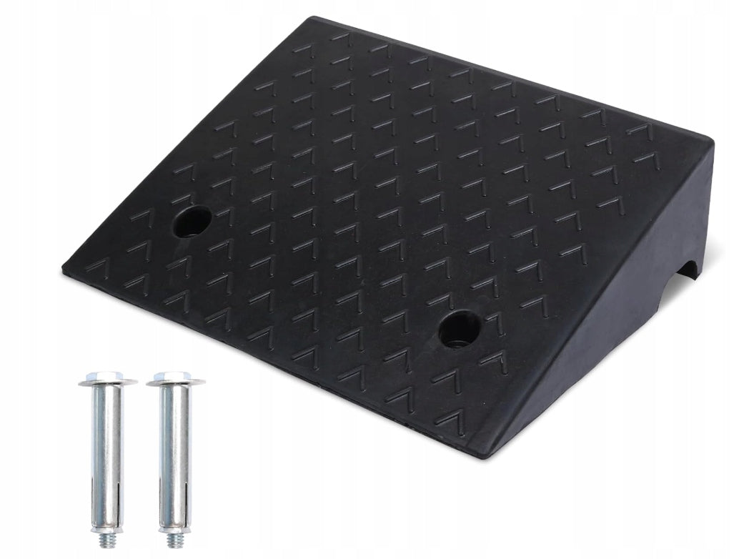 Rubber curb ramp 15 cm Non-slip overrun ramp solid