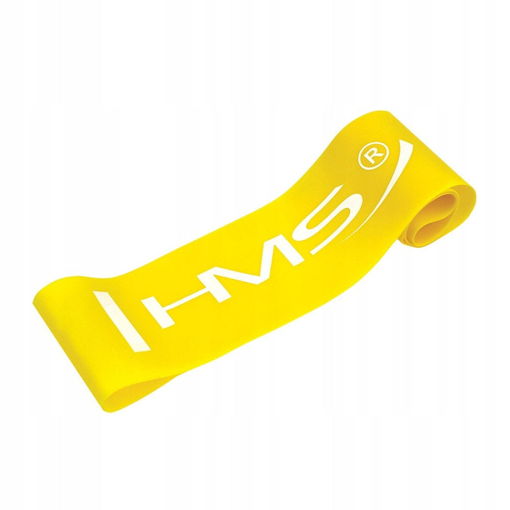 Rubber exercise tape mini band 4,5-7 KG HMS Color yellow