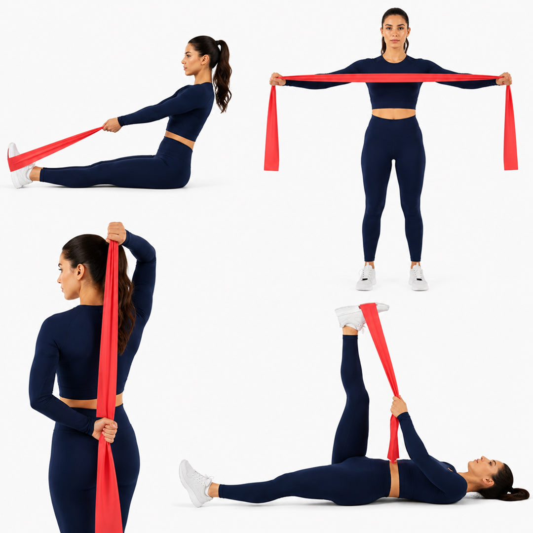 Rubber for fitness and stretching resistance band Majestic Sport 200 cm Kind training band