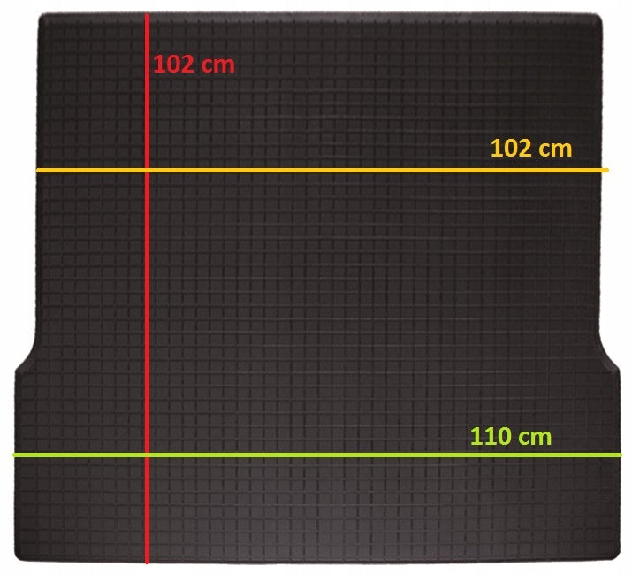 Rubber mat for trough trunk - 102 x 102/110 cm Manufacturer Polgum