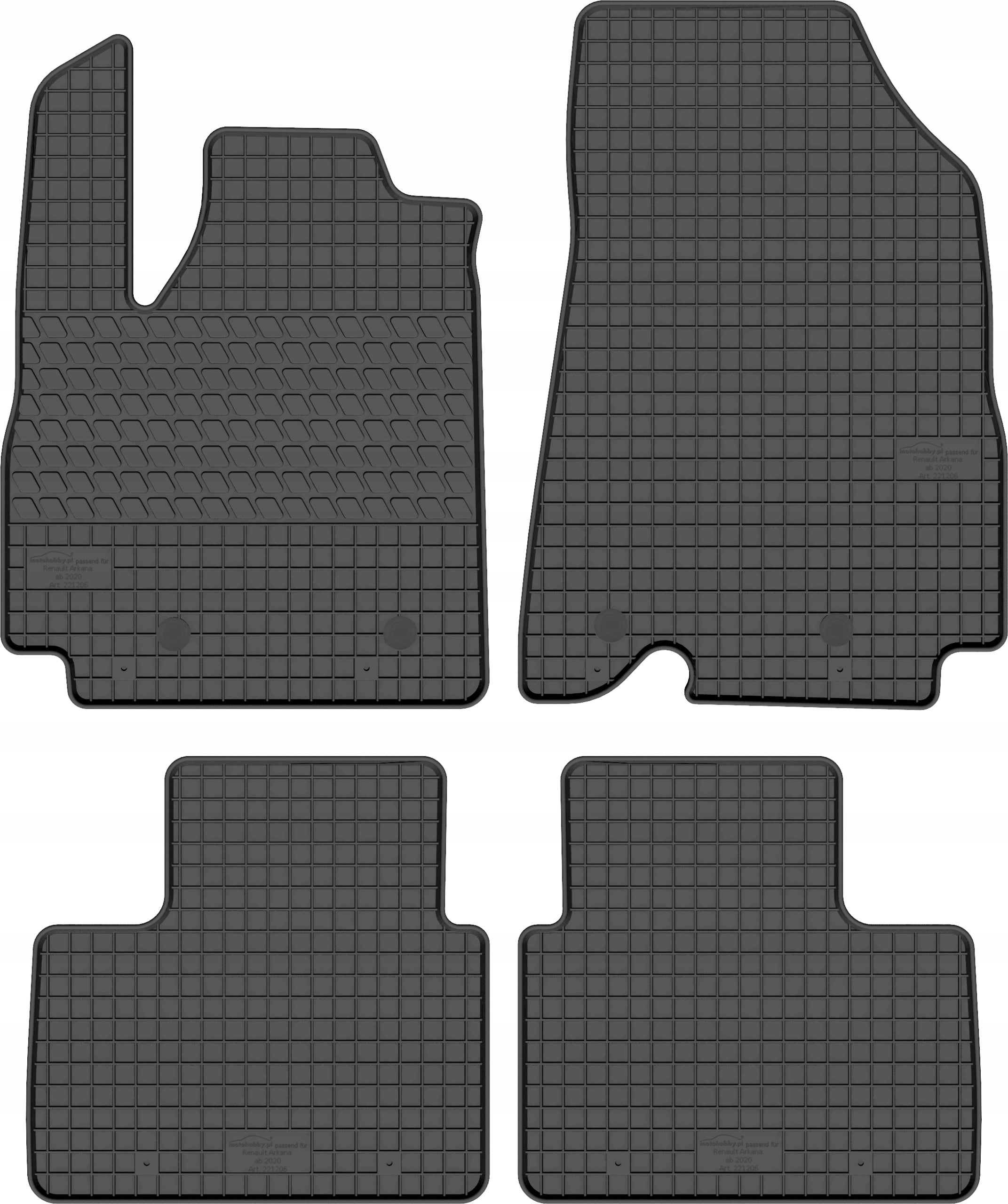 Rubber mats for Renault Arkana E-Tech Hybrid (since 2020)