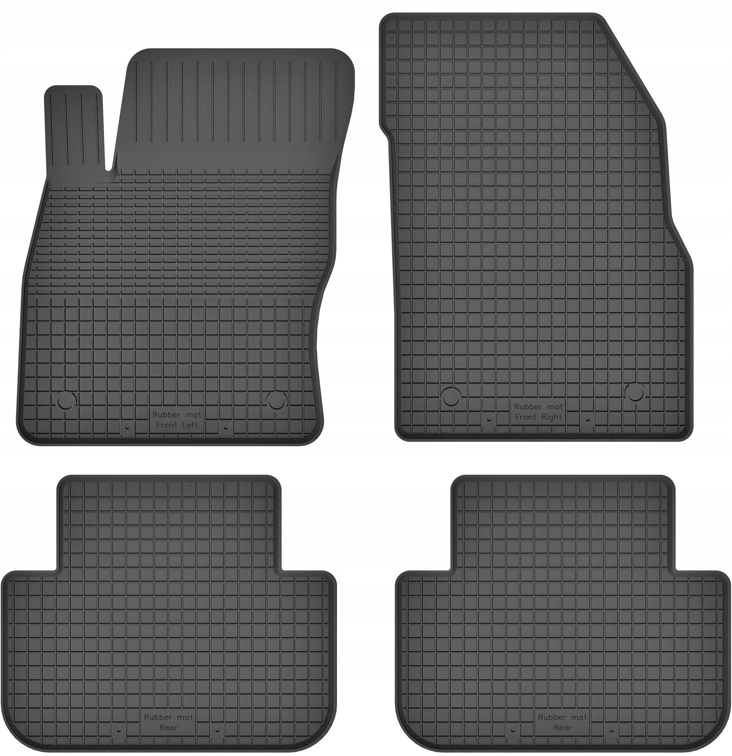 Rubber trough mats for PEUGEOT 3008 I 09-16