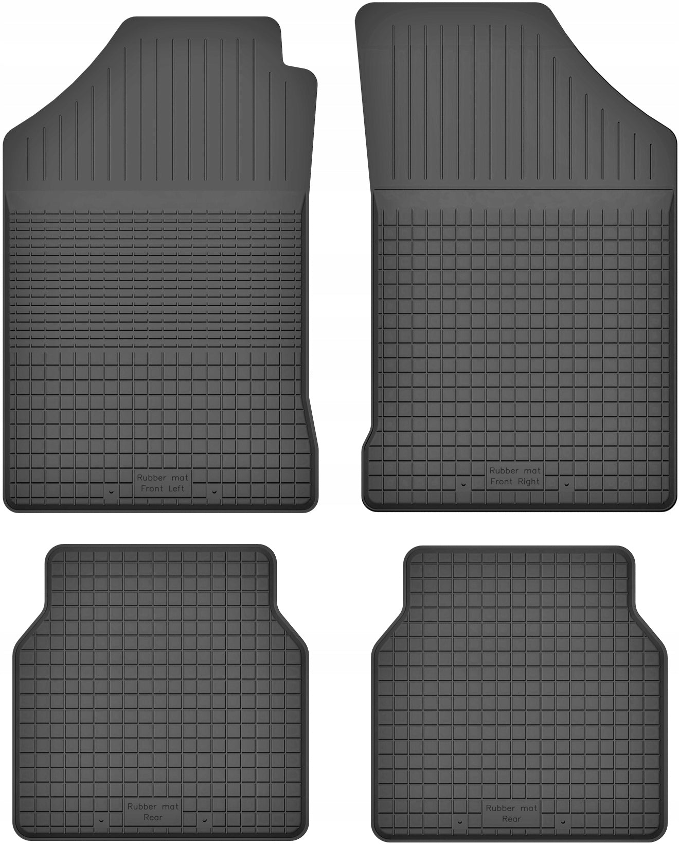 Rubber wiper mats for DACIA SPRING 2022-