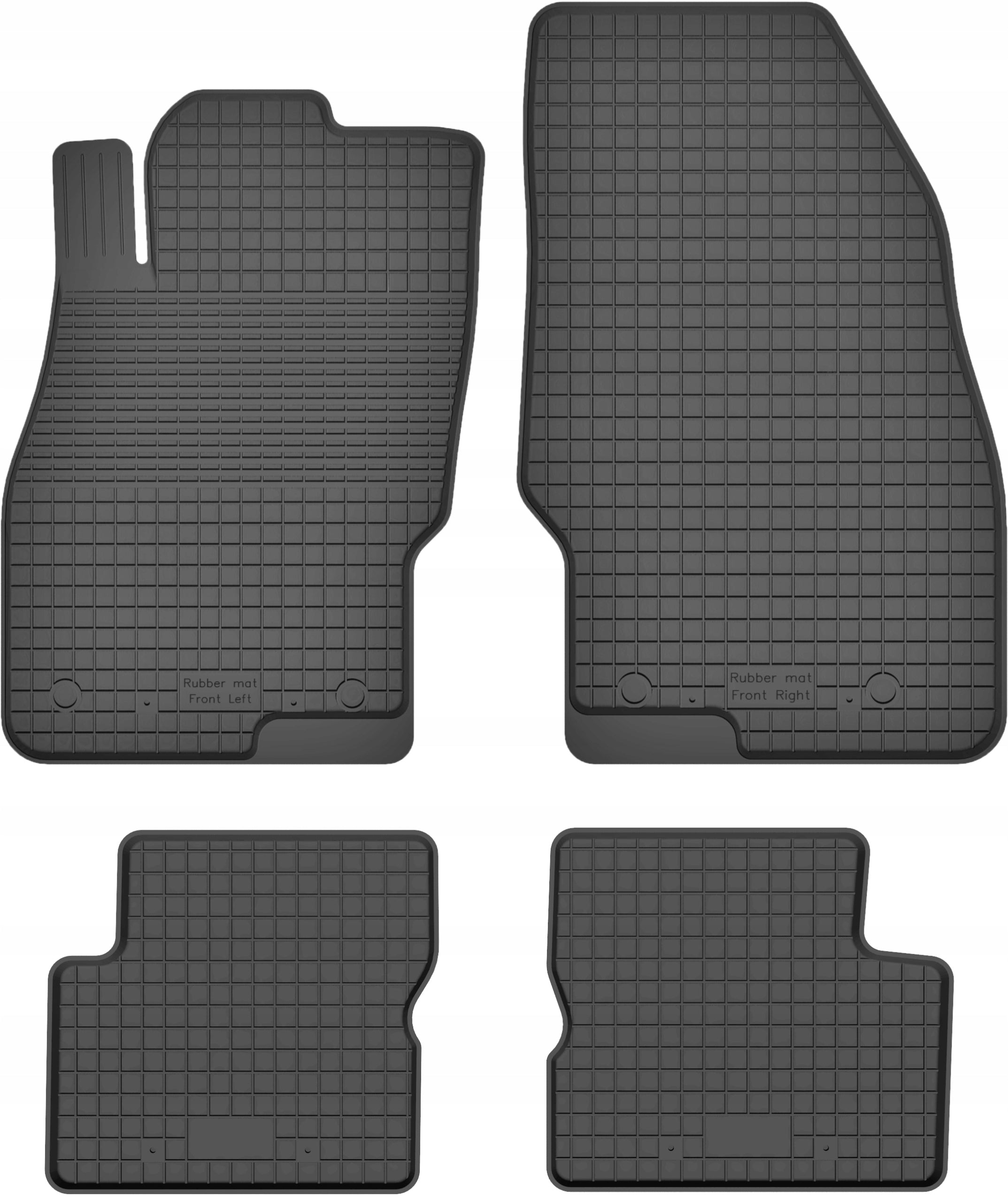 Rubber wiper mats for OPEL CORSA E 14-19