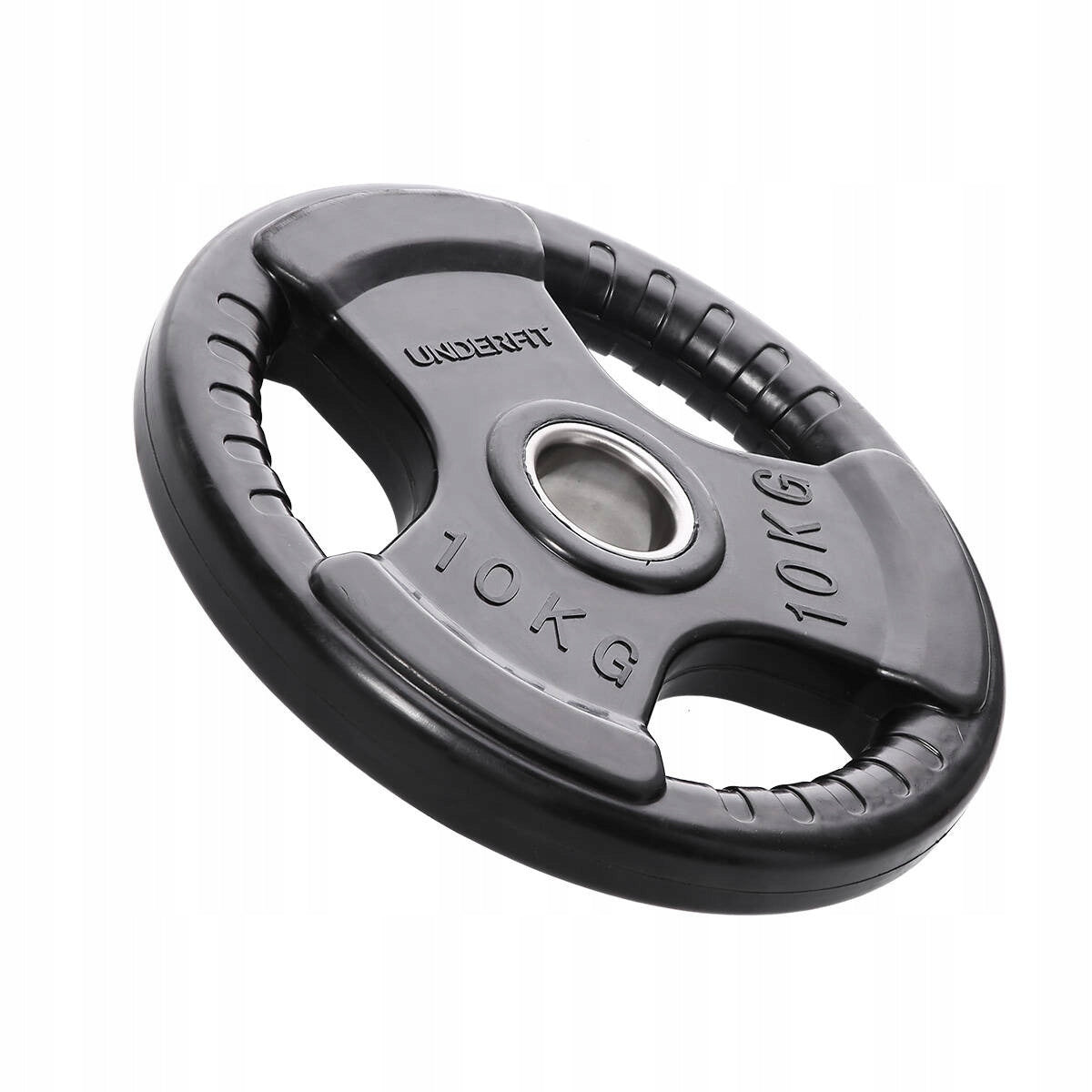 Rubberized Cast Iron Olympic Plate UNDERFIT 10 kg – Coated Load Total weight 10 kg