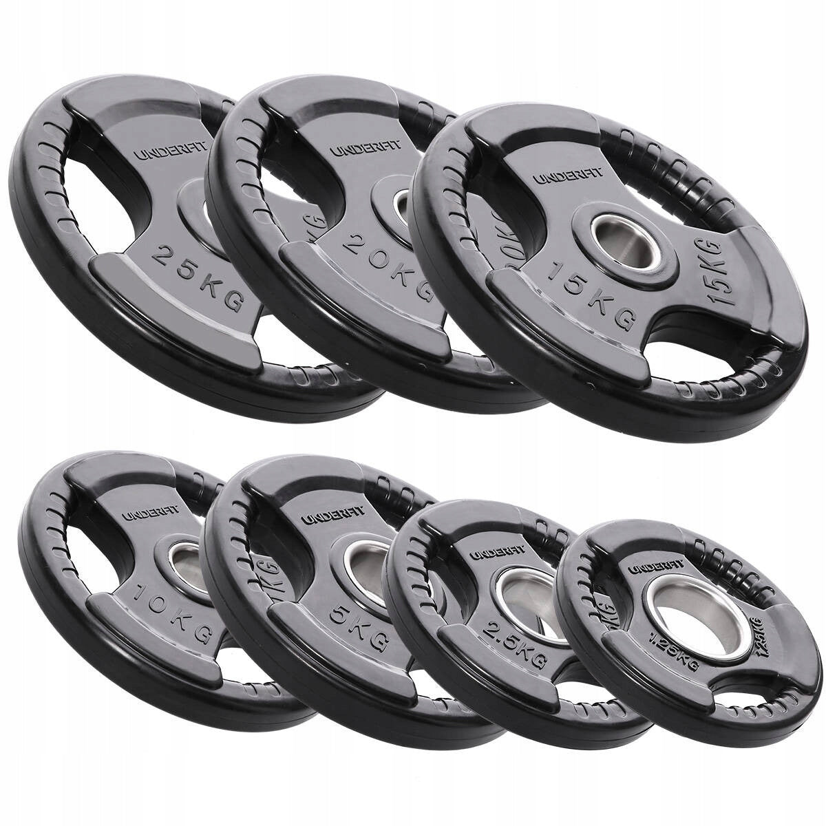 Rubberized Cast Iron Olympic Plate UNDERFIT 2,5 kg - coated load Number of pieces in the set 1