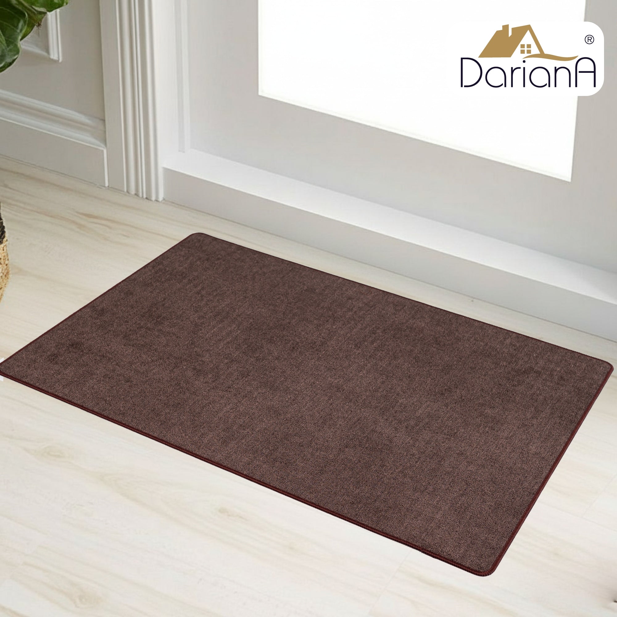 Rug for hallway 60х90 cm DarianA Wool brown doormat Packaging status original