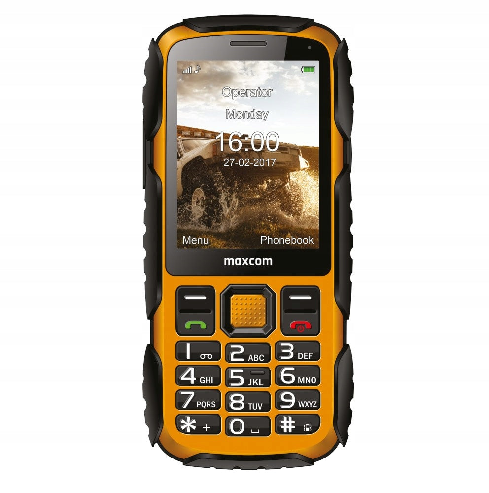 Rugged Phone Maxcom MM920L Strong Yellow IP67 1400mAh Flashlight Brand Maxcom