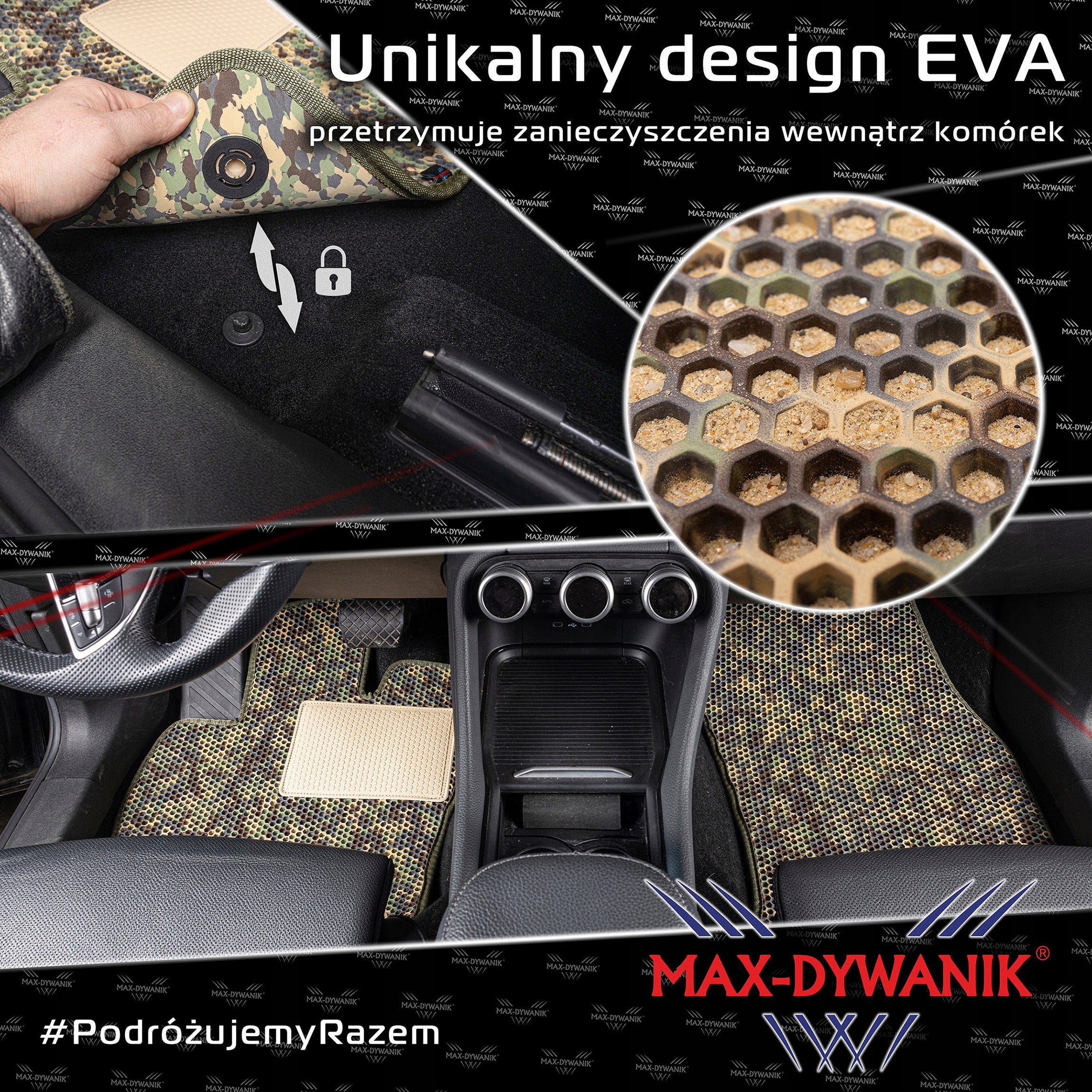 Rugs for car EVA FOAM HONEYCOMBS - CAMO DESERT CAMOUFLAGE Manufacturer's catalog number 992000000516