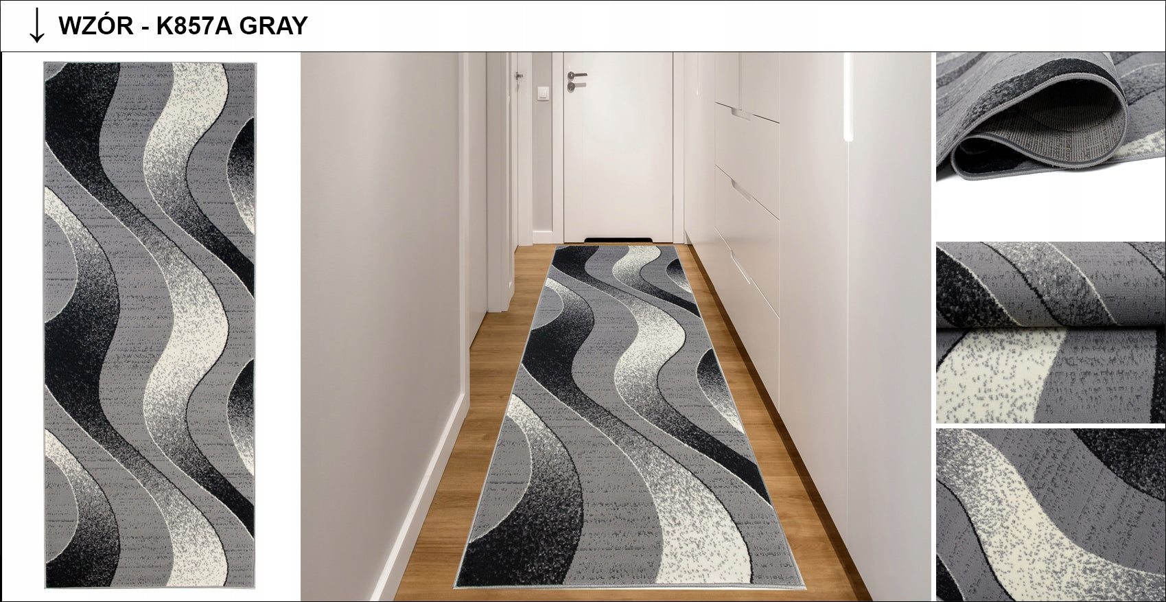 Runner DREAM BCF 100x300 Various Patterns Ready Carpet Kind with short hair