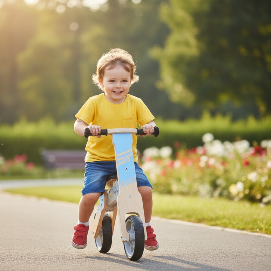 Running Bike Wooden Children's Scooter 2in1 For Boy SPOKEY Kid's age 2+ years