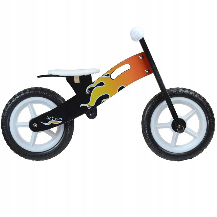 Running Bike Wooden Red Blue Pink 12" for children 3 years + Color white black red blue orange pink