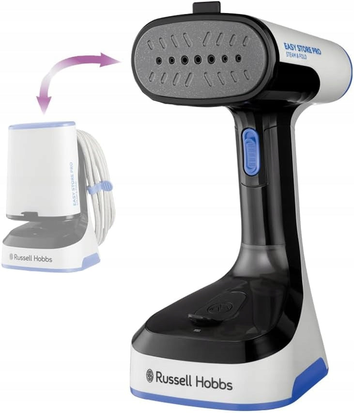 Russell Hobbs Folding Steamer Travel Disinfection 1500W 45s Heating
