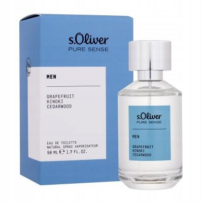 S.OLIVER Pure Sense Men Eau De Toilette for men 50 ml EDT Manufacturer code 4011700817139