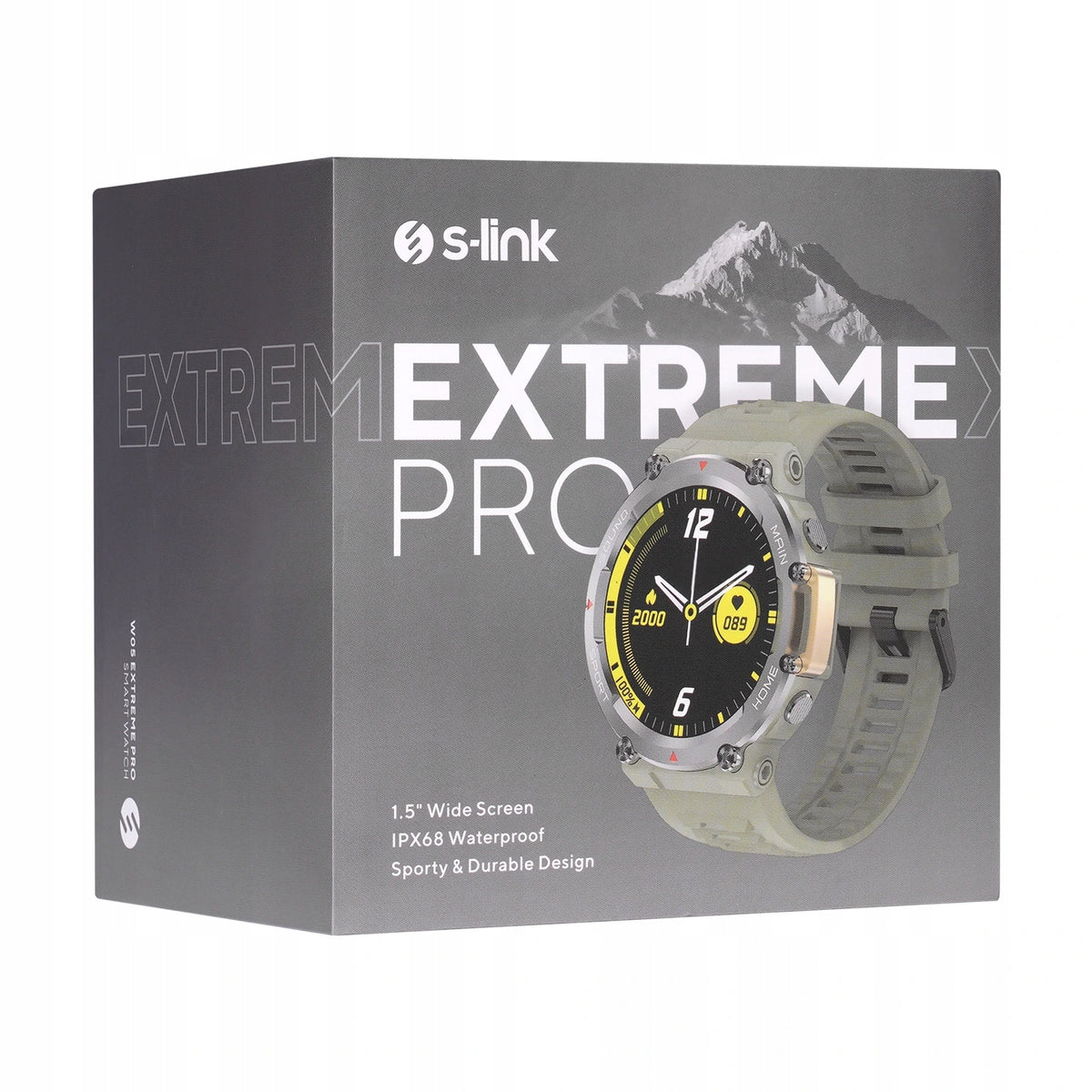 S-link W05 Extreme Pro chyt.hodinky 1.5" 400x400 BT volání 390mAh zelené Model other