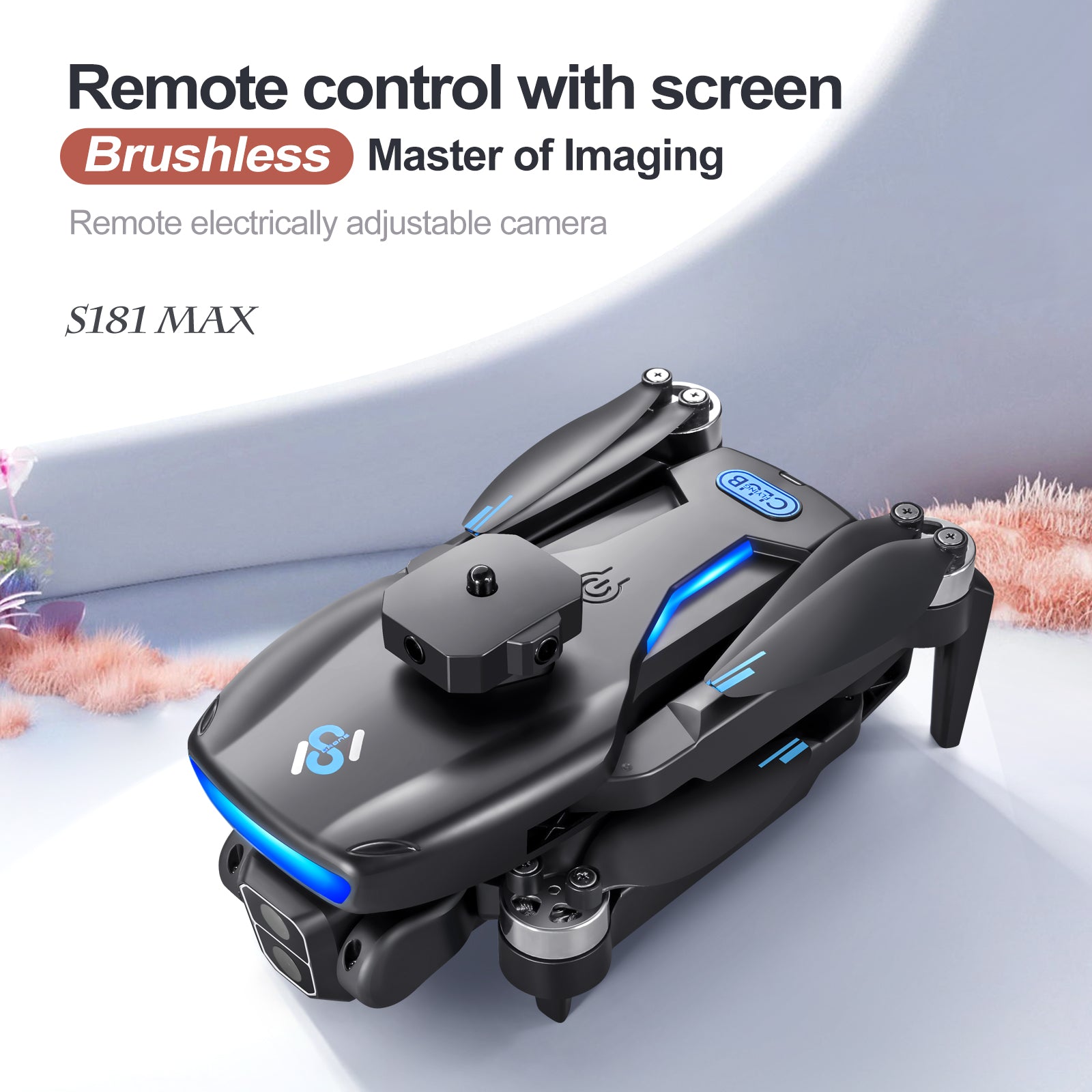 S181 Drone with Screen Remote – Brushless Motor, 360° Obstacle Avoidance Manufacturer code S181