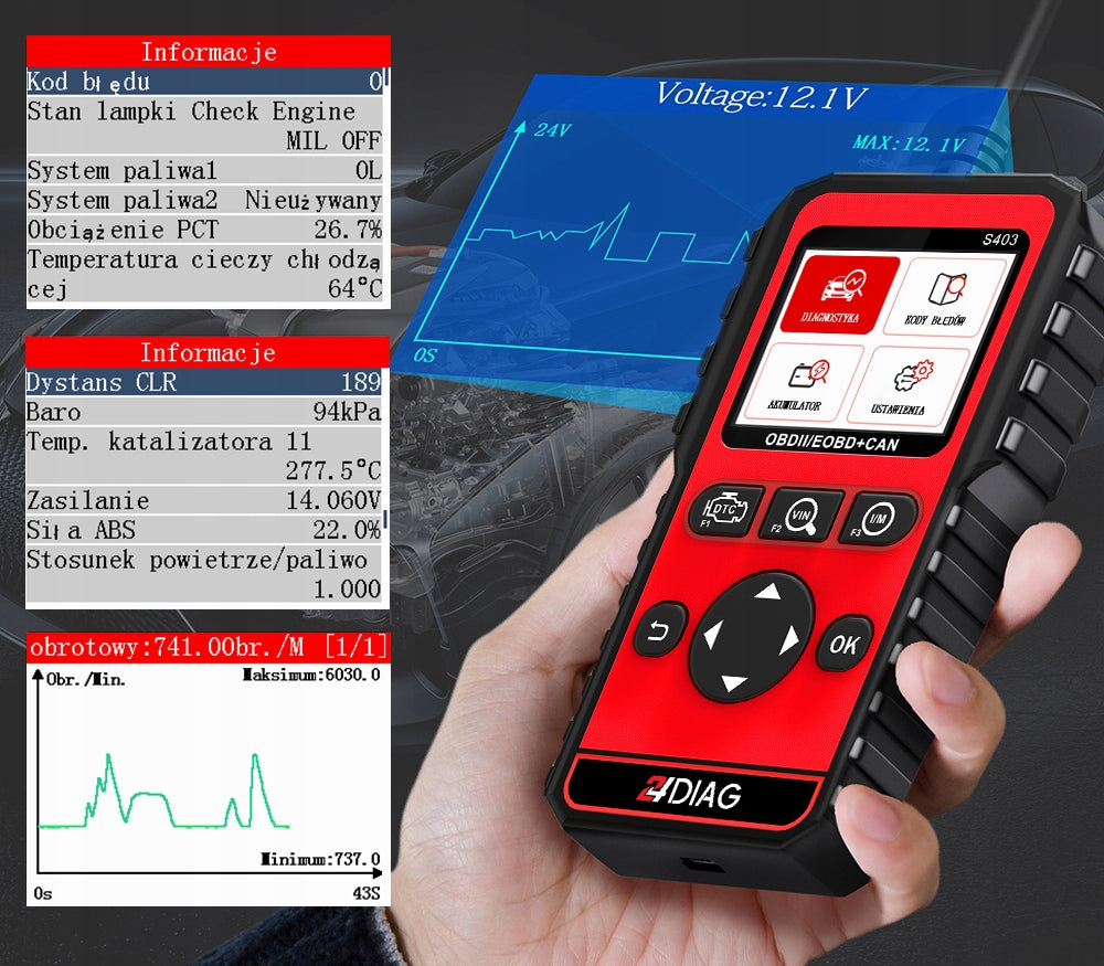 S403 COMPUTER DIAGNOSTIC INTERFACE OBD2 UNIVERSAL ALL CARS EAN (GTIN) 5904954302454